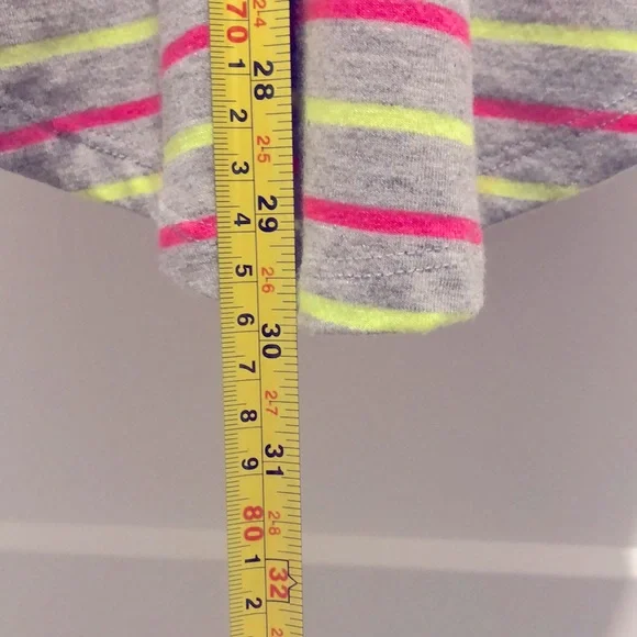 [Maurices] Neon Pink/Yellow Striped Racerback Mini Dress - Women's Size Medium - Picture 12 of 12